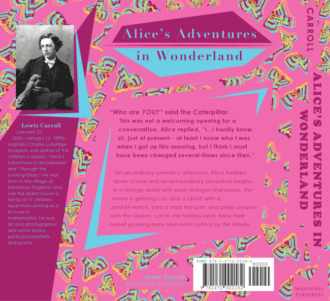 alice's adventures in wonderland back