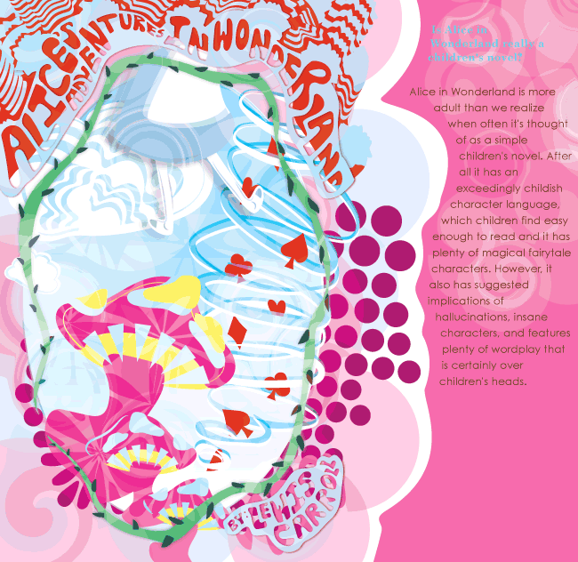 alice's adventures in wonderland front